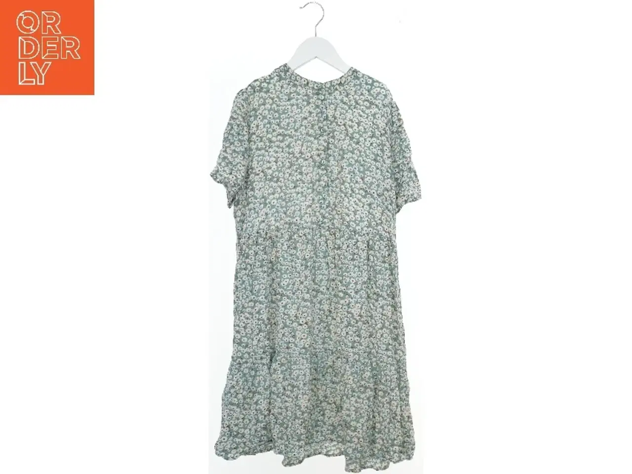 Billede 1 - Blomstret kjole med korte ærmer fra Pigalle (str. S)