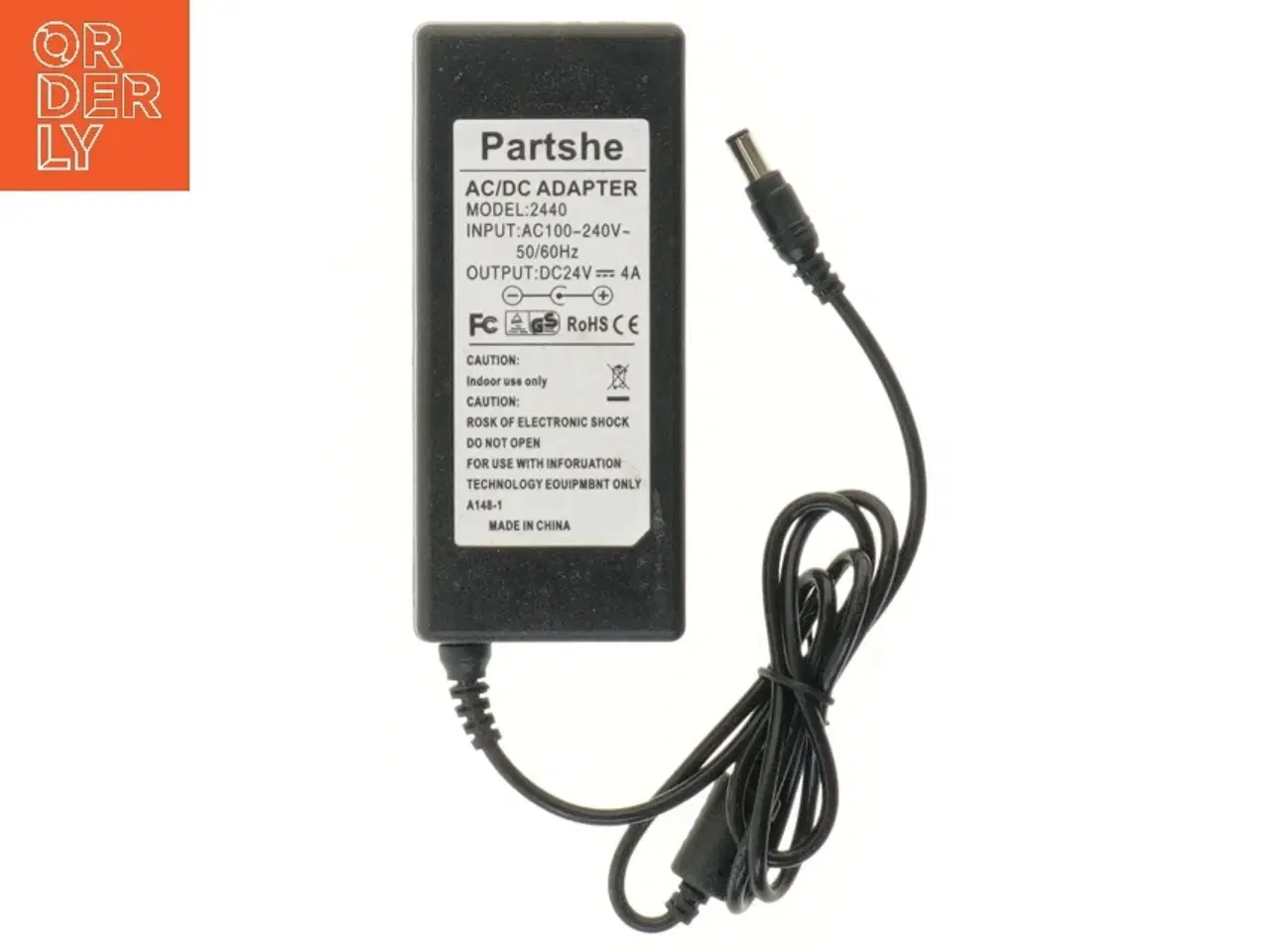 Billede 2 - AC/DC adapter fra Partshe (str. 13,5x6 cm)