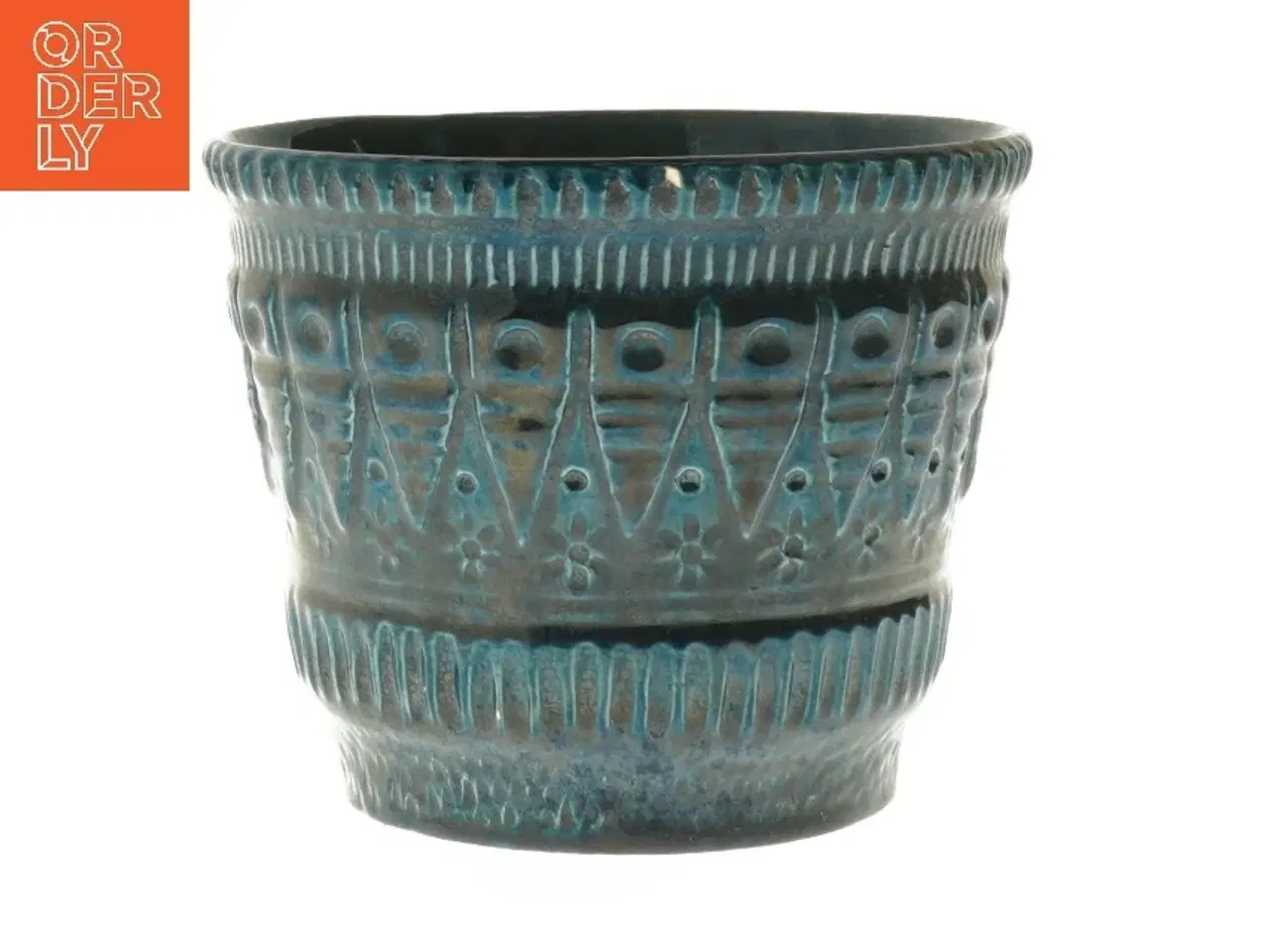 Billede 2 - Keramisk vase wg (str. Ø 14,5 cm længde 12 cm)