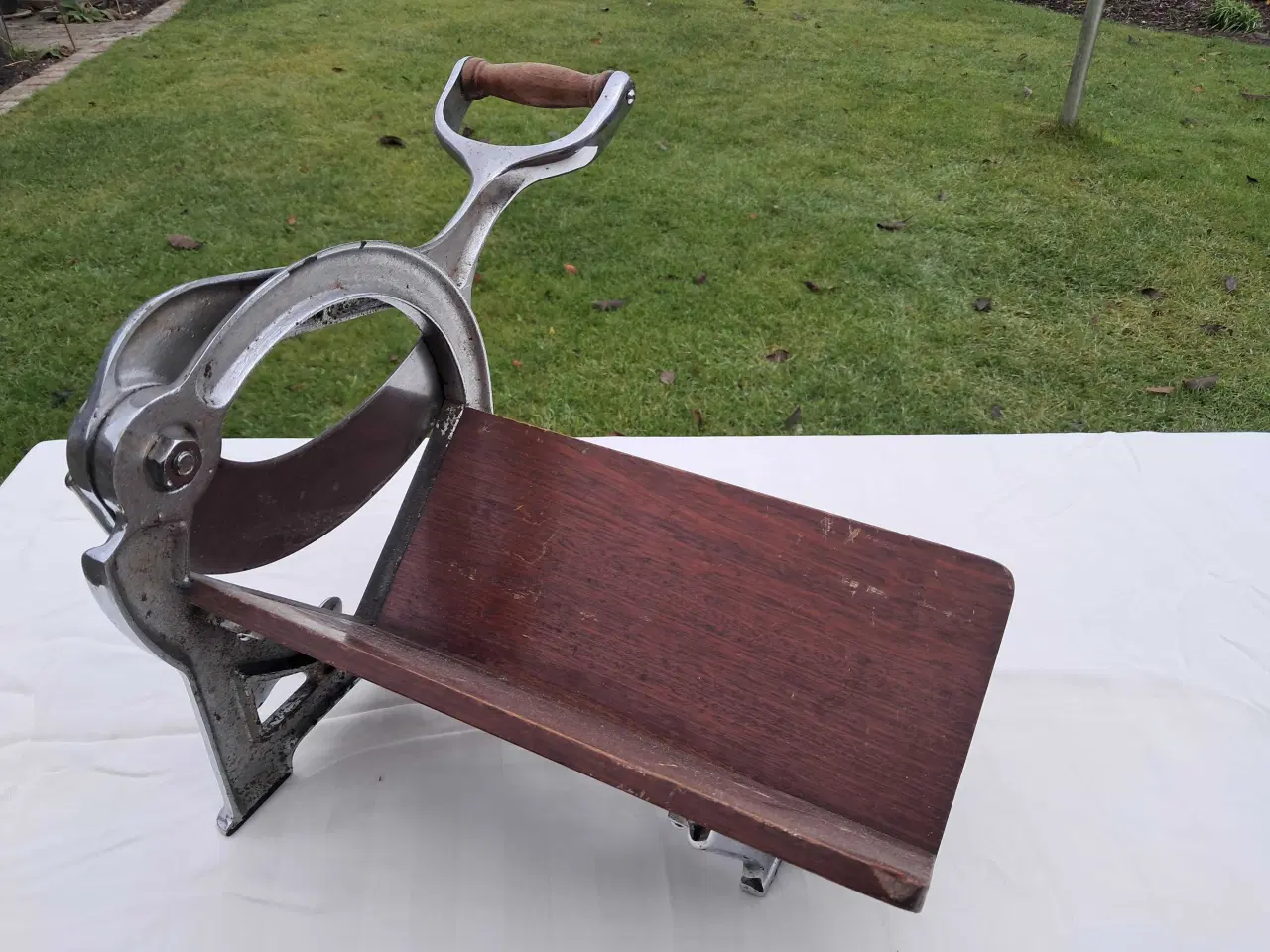 Billede 1 - Ginge brød skærer, forkromet, lang model.