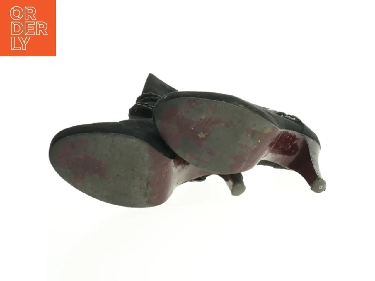 Billede 2 - Sort ankelstøvler med høj hæl fra Tamaris (str. 40 )