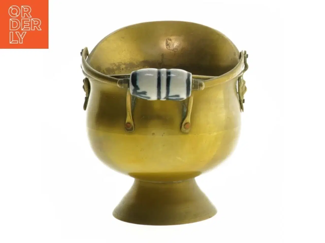 Billede 2 - Messingspand med hank (str. 15 cm)