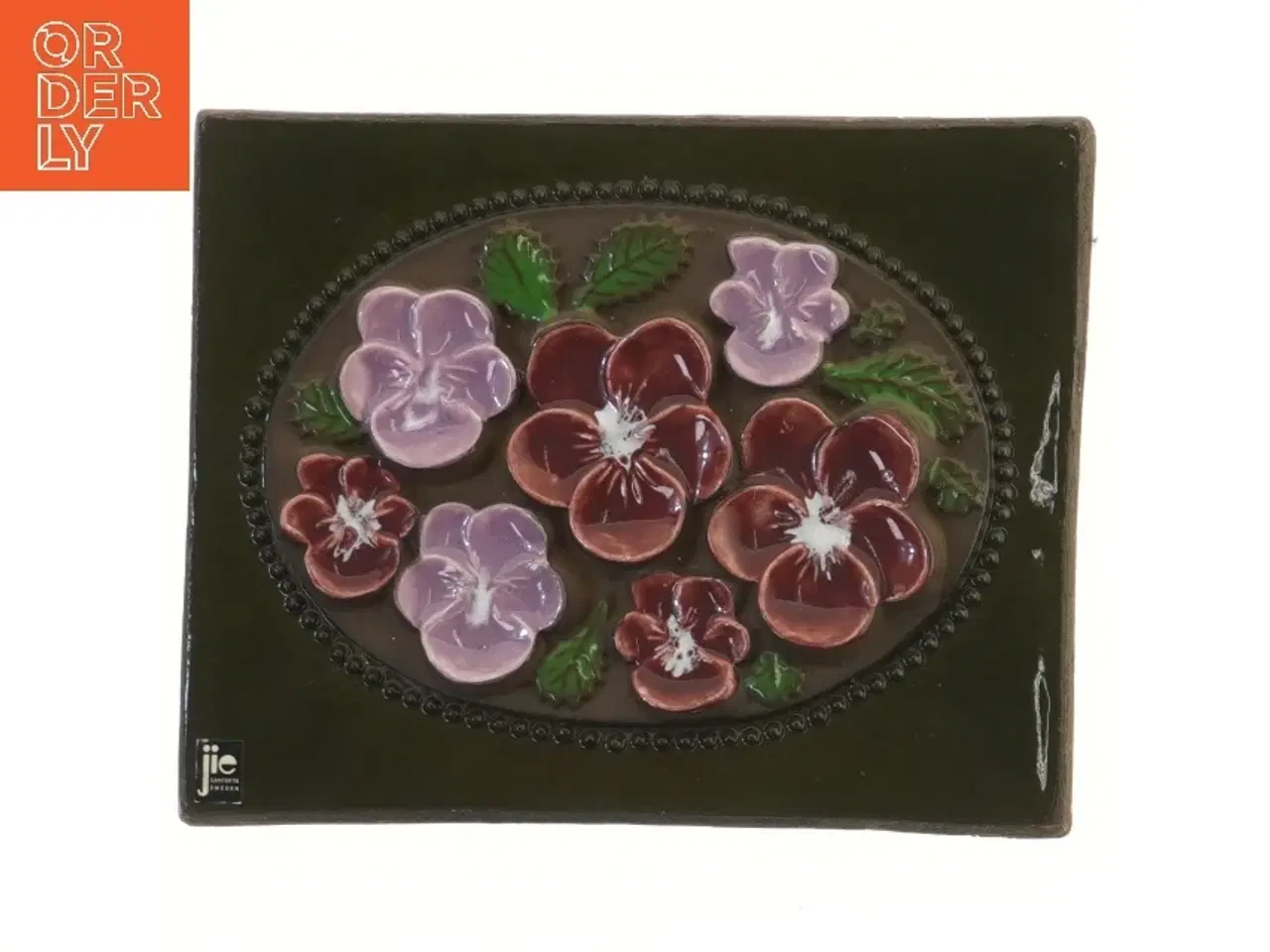 Billede 1 - Keramisk vægdekoration fra JIE (str. 23x18 cm)