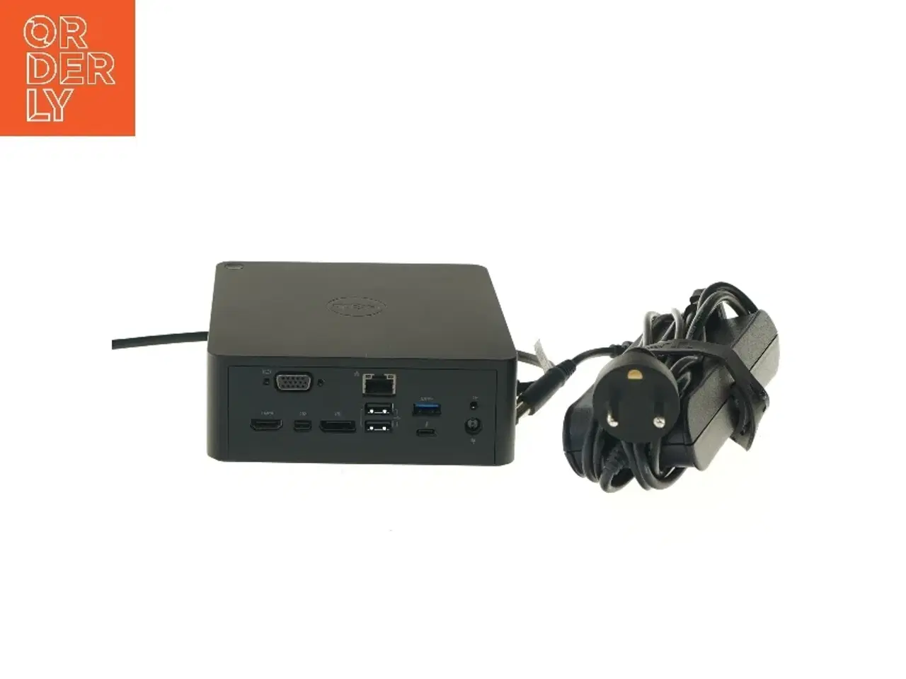 Billede 2 - Dell docking station med kabler fra Dell (str. 14,5x14,5 cm)