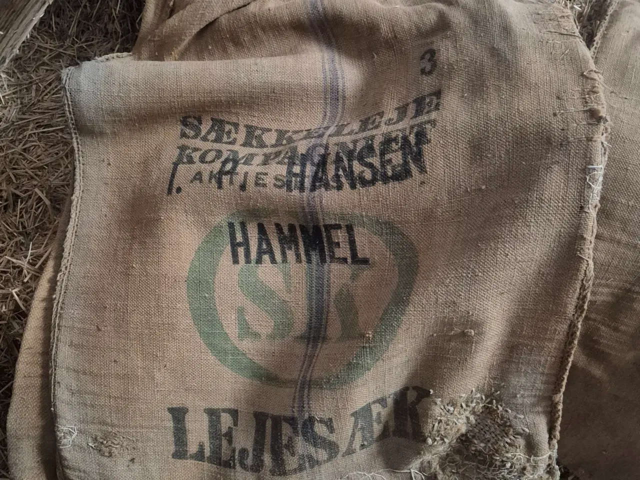 Billede 7 - Gamle kornsække / jutesække – retro / dekoration