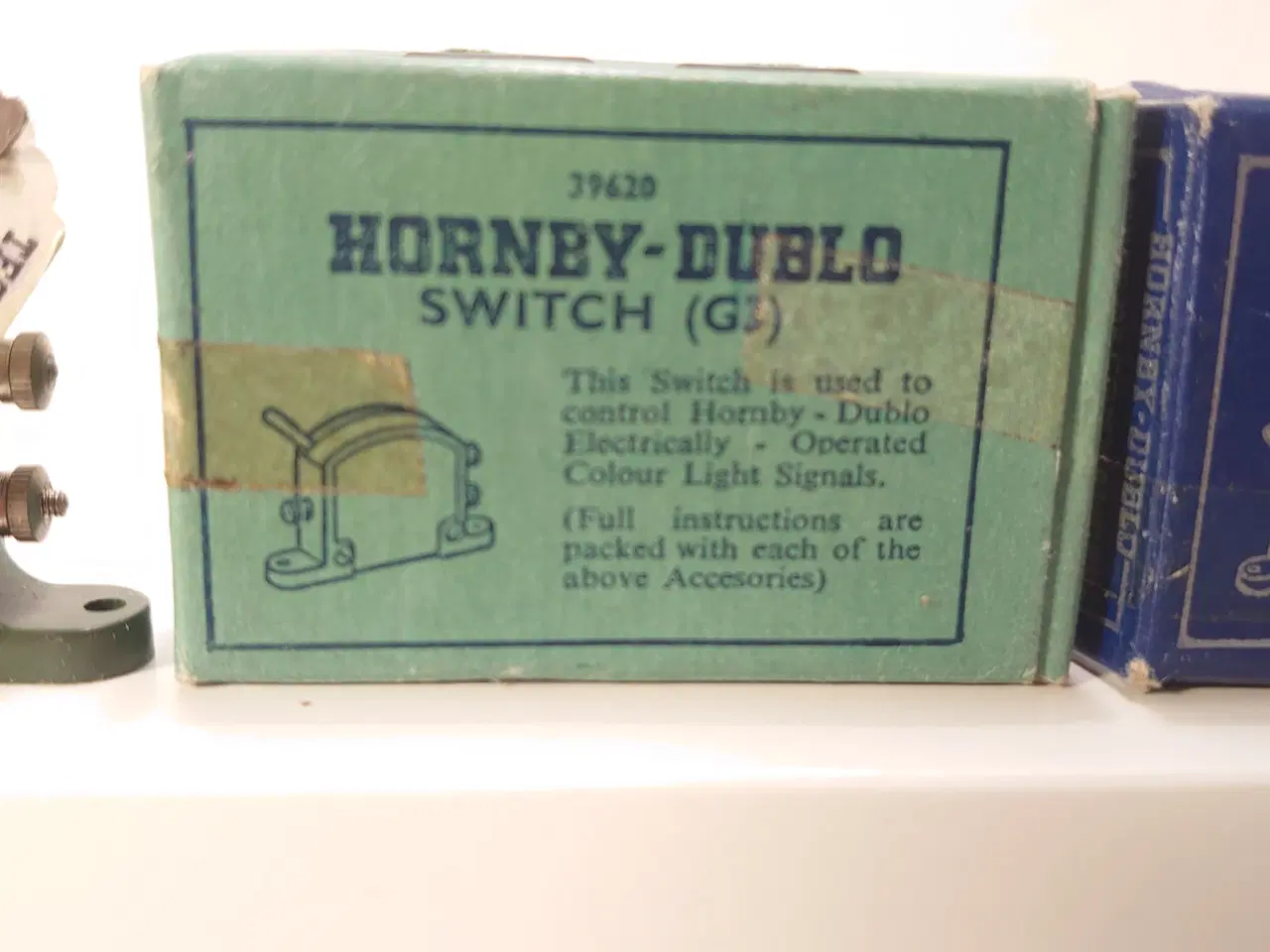Billede 2 - 2 stk Hornby Dublo switches/kontakter til togbane