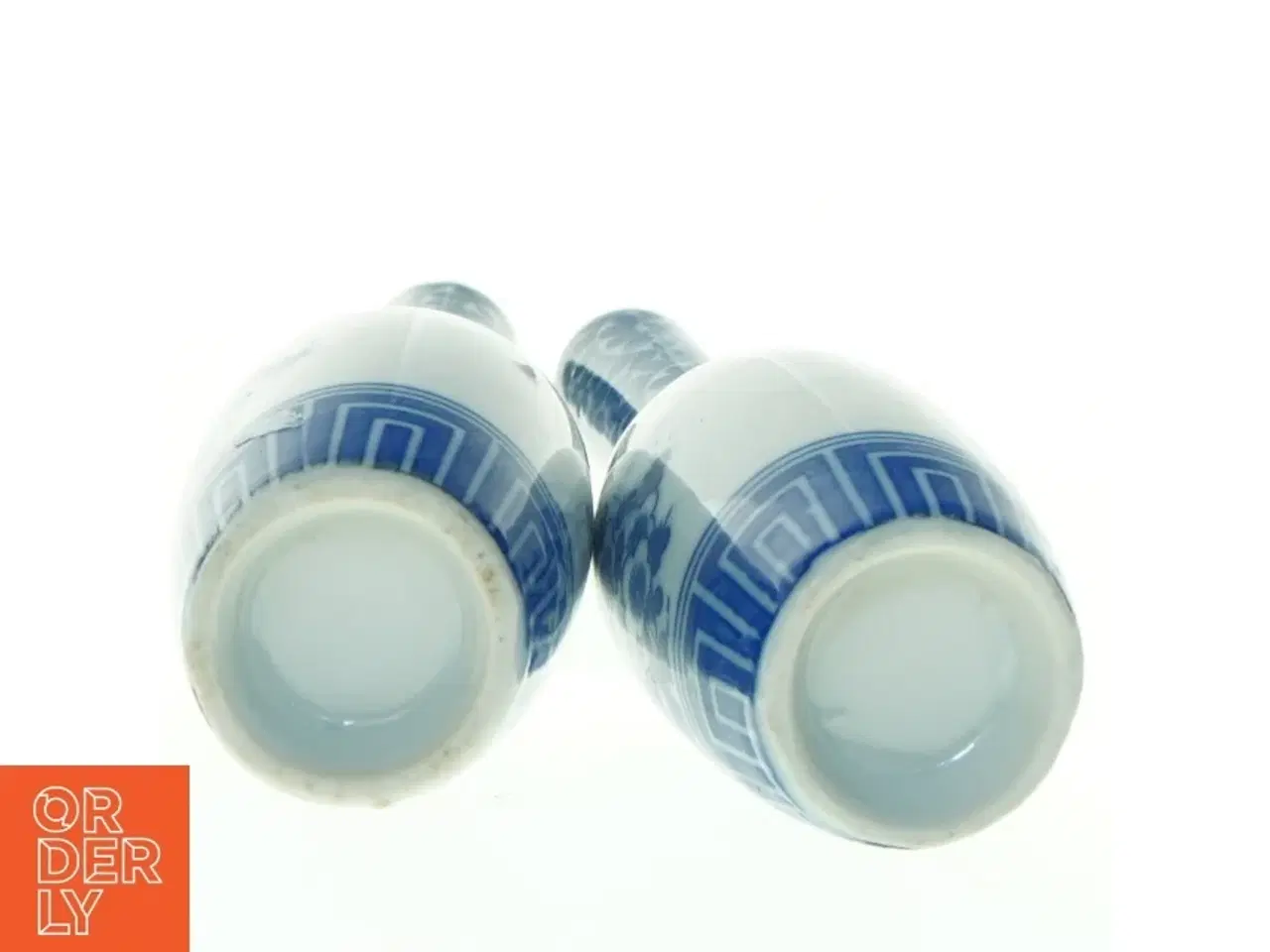 Billede 2 - Blå og hvide porcelænsvaser (str. 13 x 4 cm)
