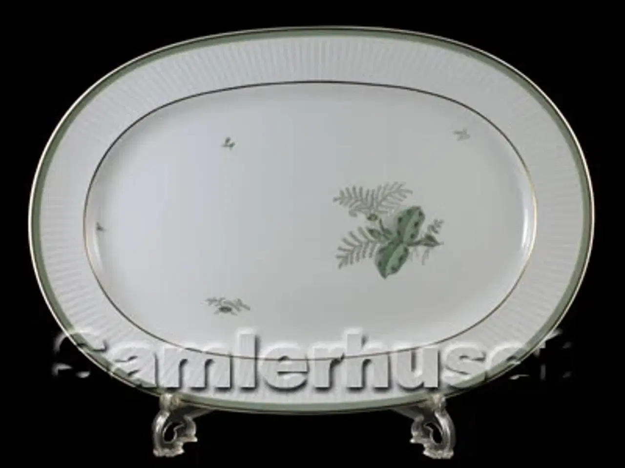 Billede 1 - Grøn Melodi Stegefad 37½x25½ cm.