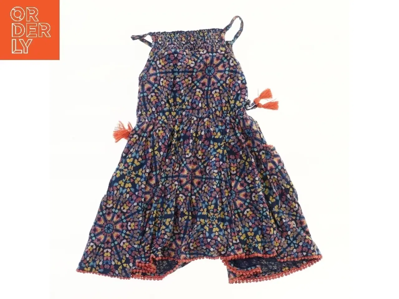 Billede 2 - Sommerkjole med farverigt mønster (str. 122)