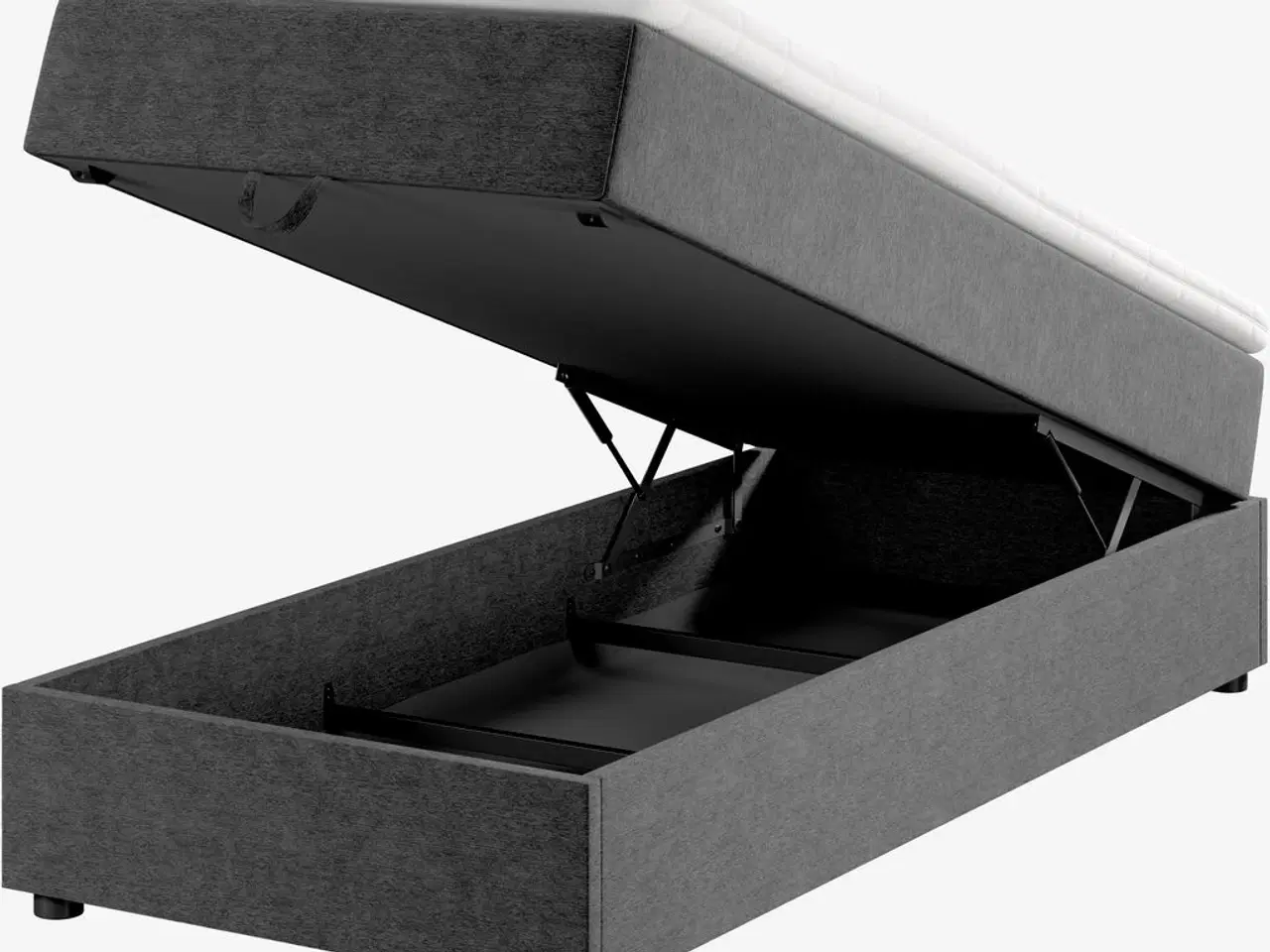 Billede 2 - Ny Kontinentalseng Med Opbevaring 120x200cm 