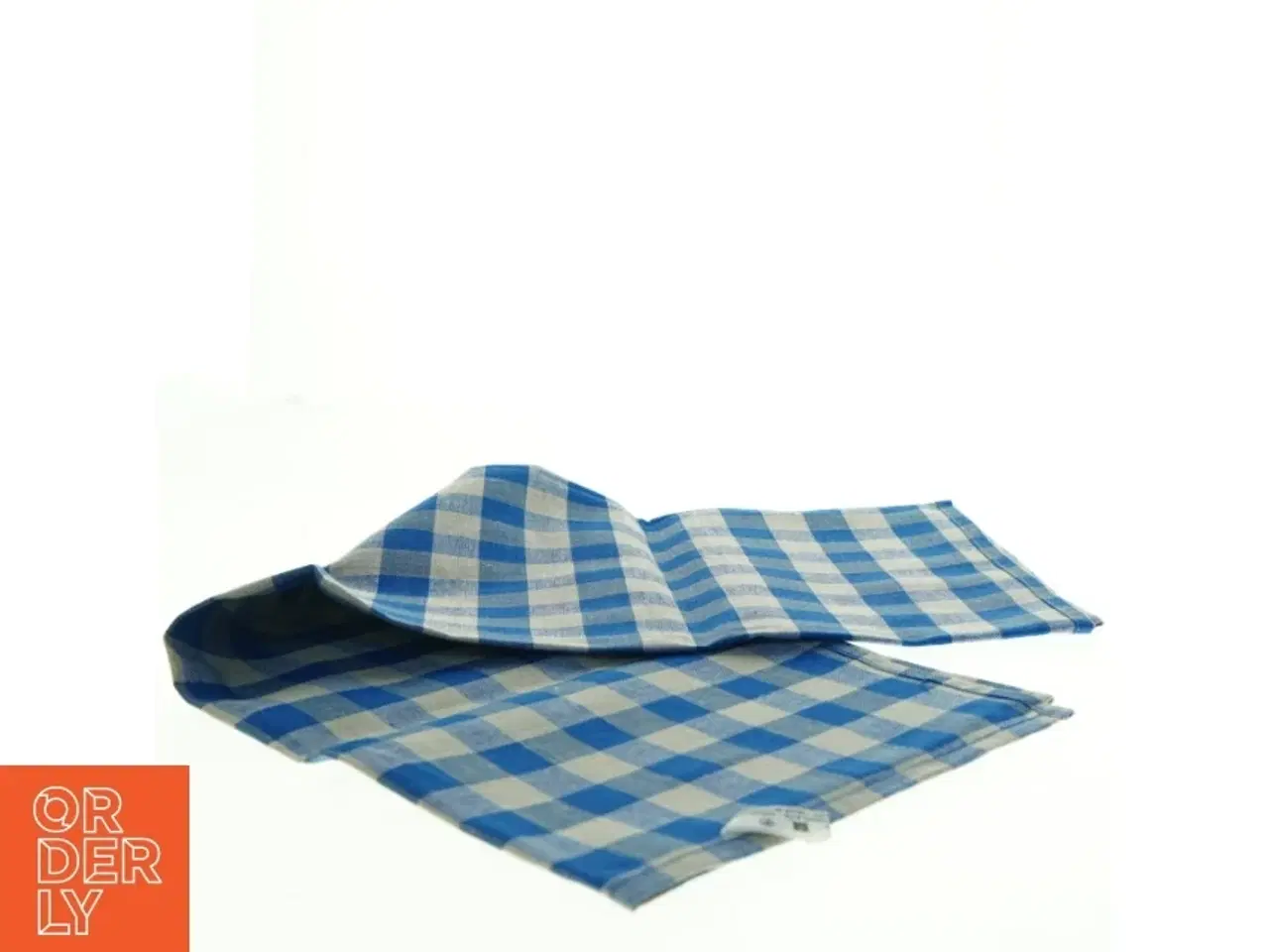 Billede 1 - Ternet køkkenhåndklæde (str. 70 x 70 cm)