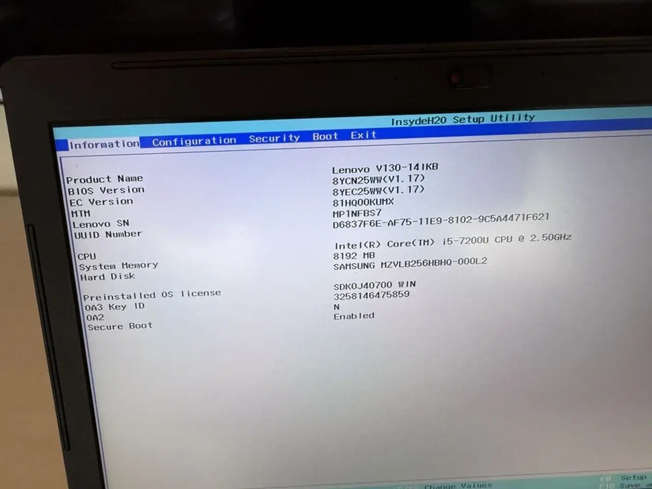 Billede 3 - Bærbar computer LENOVO V130-14IKB
