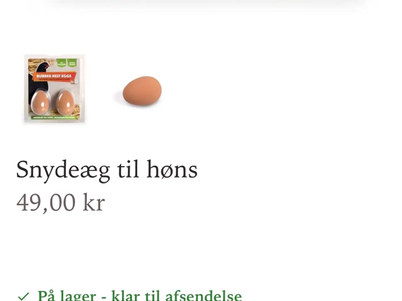 Billede 2 - Kunstige æg / Snyde æg