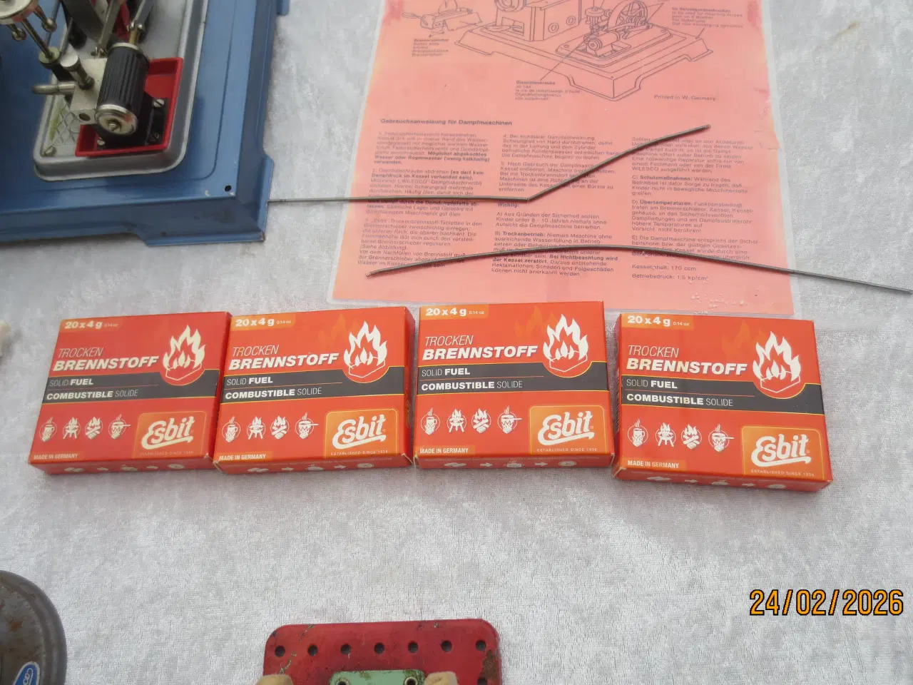 Billede 8 - 1 stk Dampmaskine sæt Wilesco D10