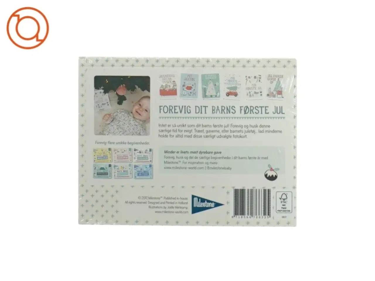 Billede 2 - Babys første jul fotokort fra Milestone (str. 15 x 11 cm)