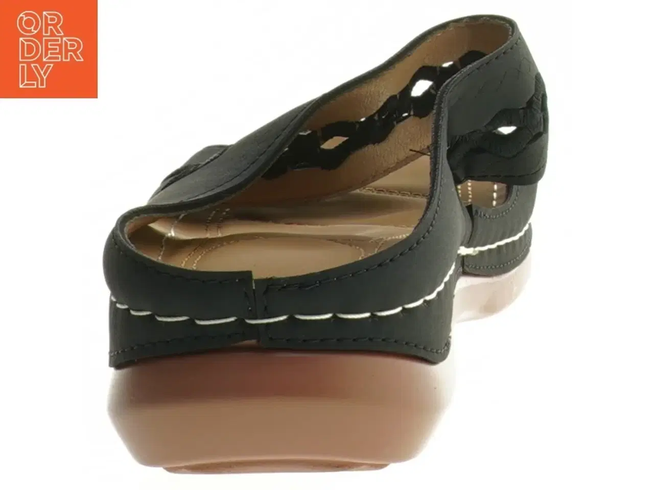 Billede 2 - Sort sandal str. 38 (str. 38 )