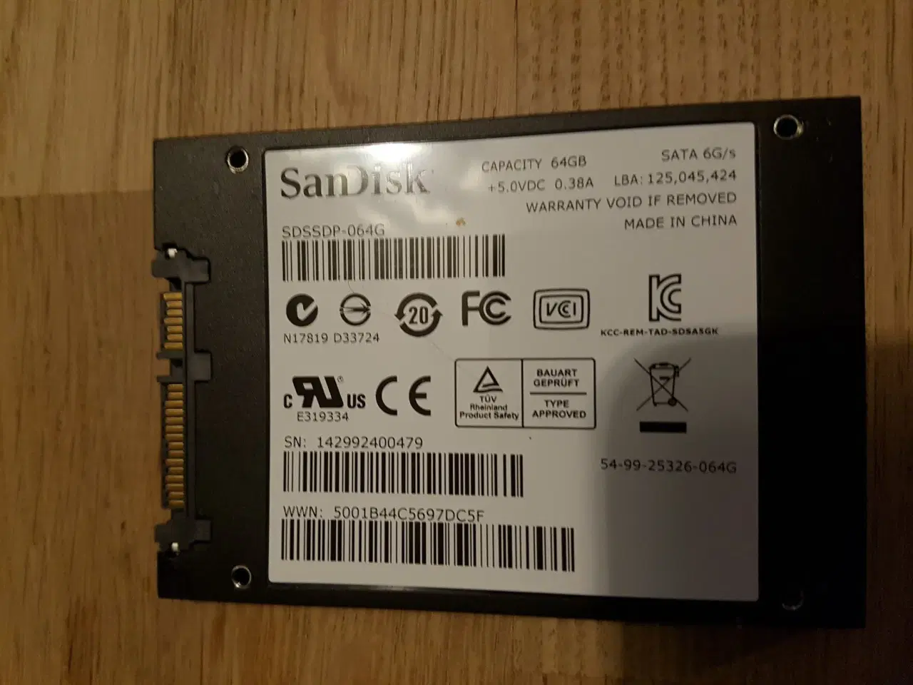 Billede 2 - Sandisk SSD harddisk 64GB!