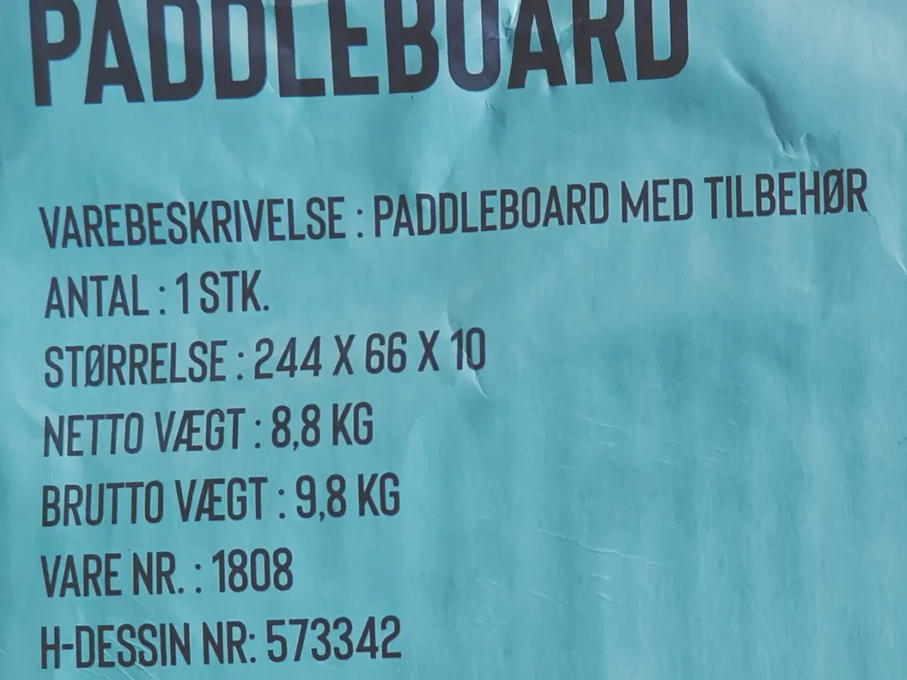 Billede 3 - paddle bord junior   