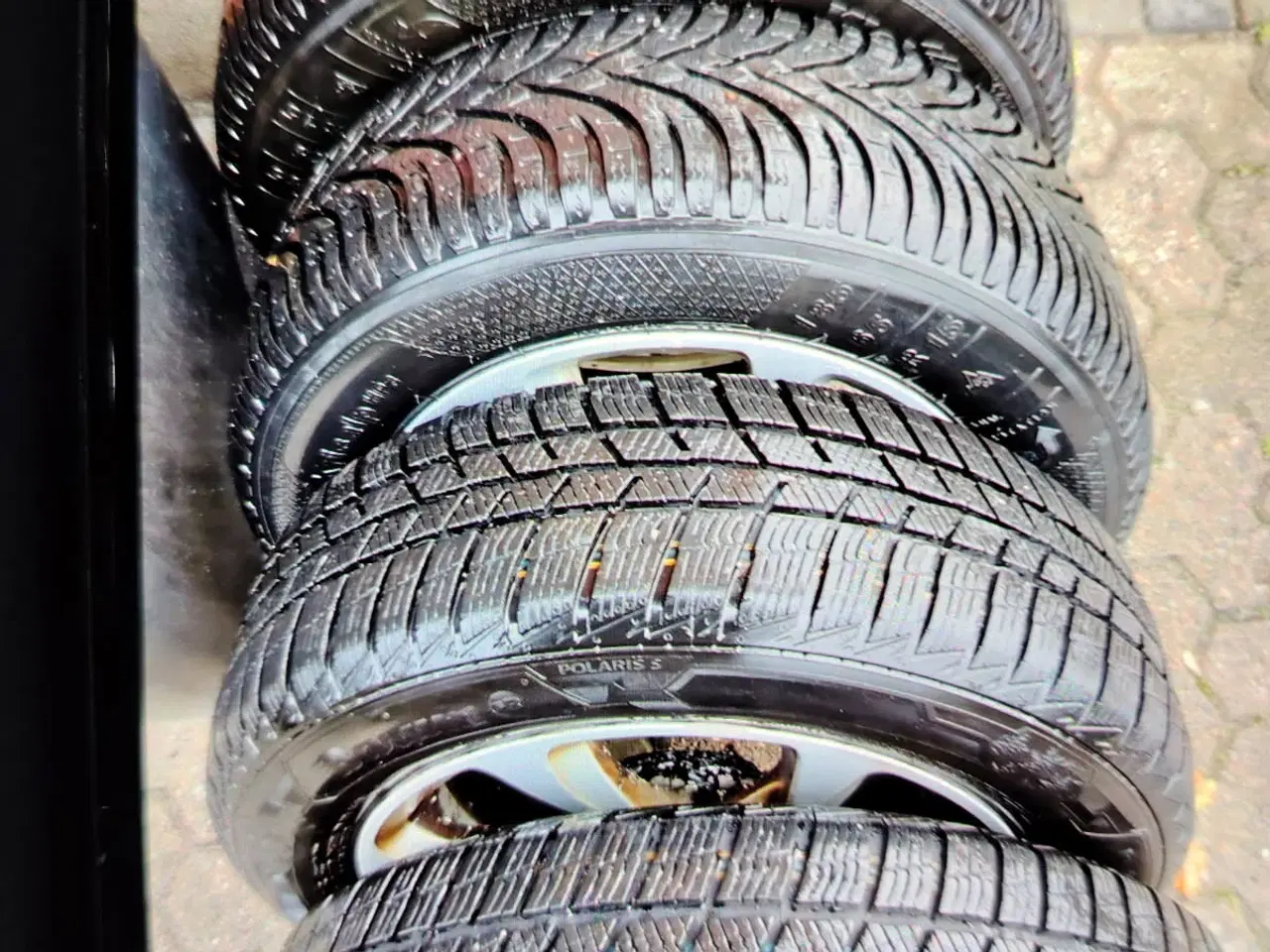 Billede 2 - 4 vinterdæk som nye (med alu. fælge) tlf.31182672