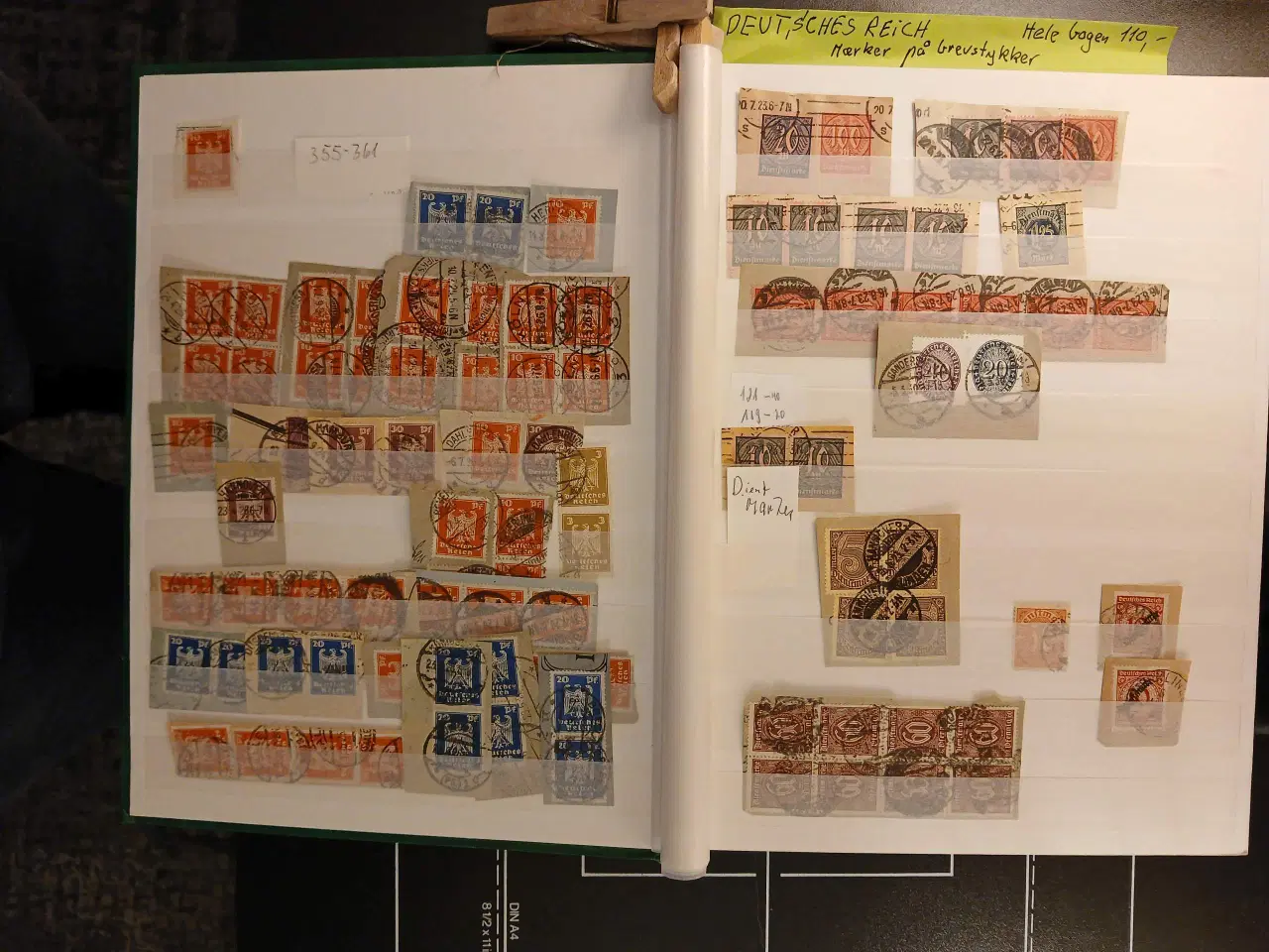 Billede 2 - Tyskland (86) Deutsches Reich Brevstykker. 32 side