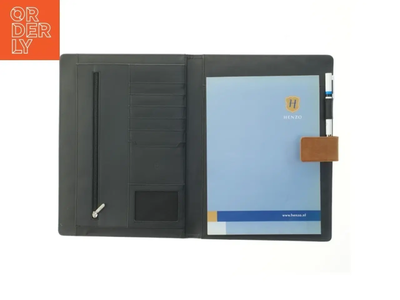 Billede 3 - Skind dokumentmappe (str. 35x25,5 cm)