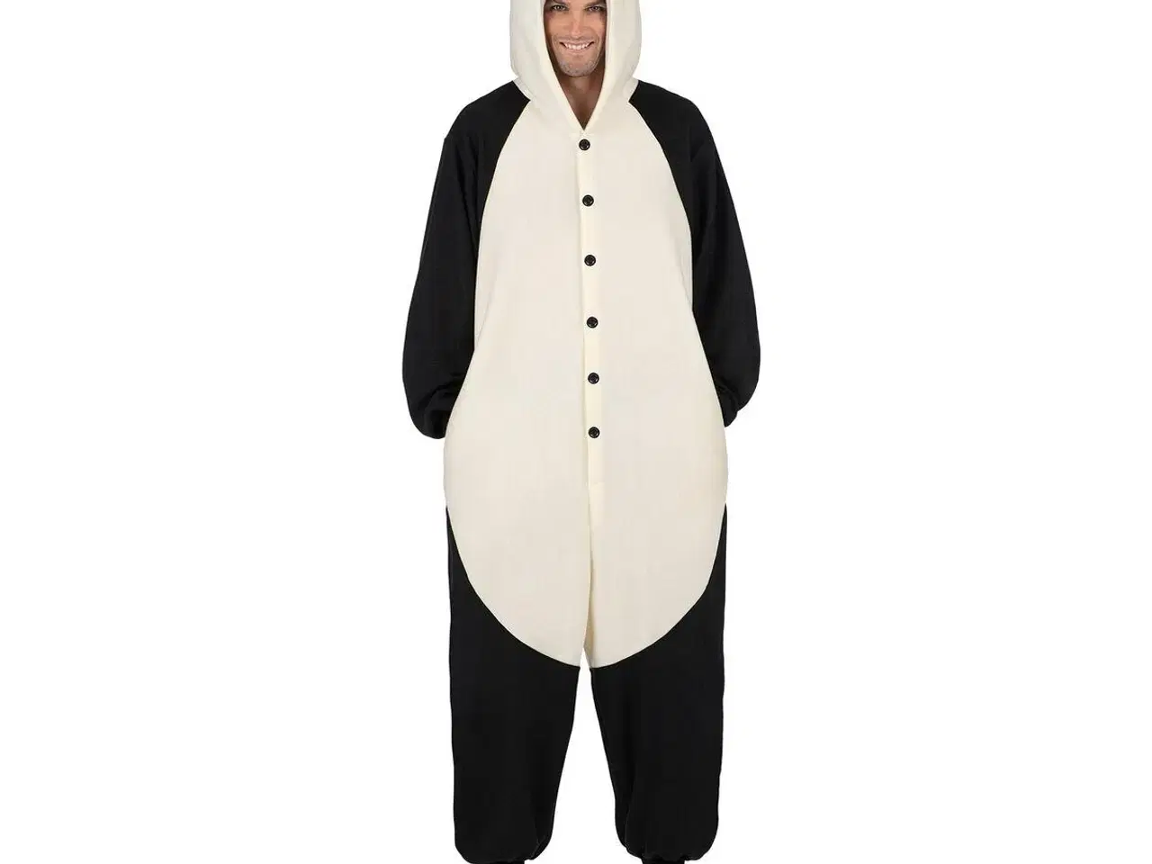 Billede 6 - Panda kostume til voksne - jumpsuit med hale (XS/S/M)