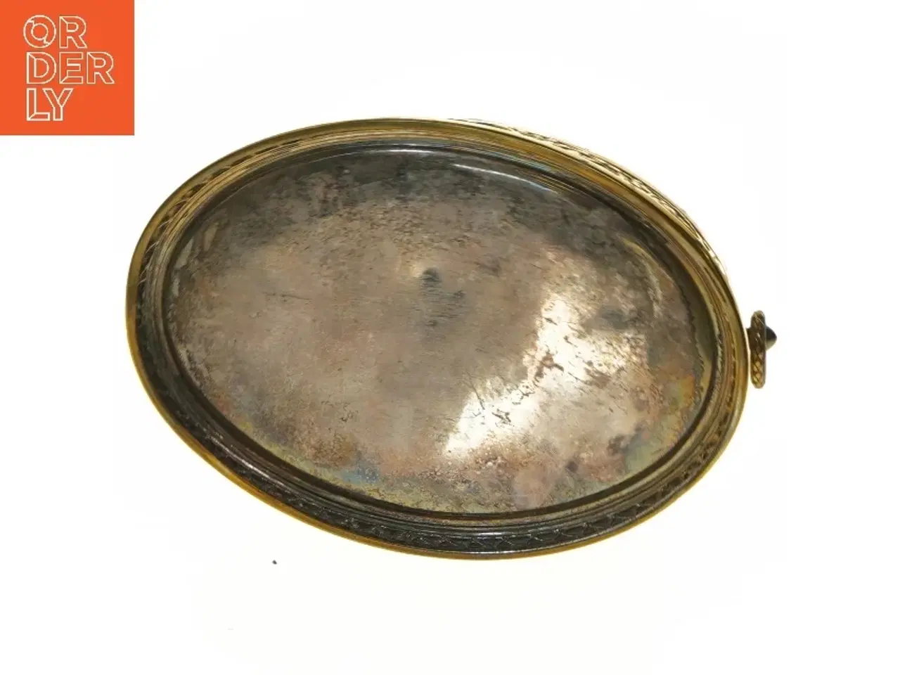 Billede 6 - Antik smykkeskrin i metal (str. 23 cm)