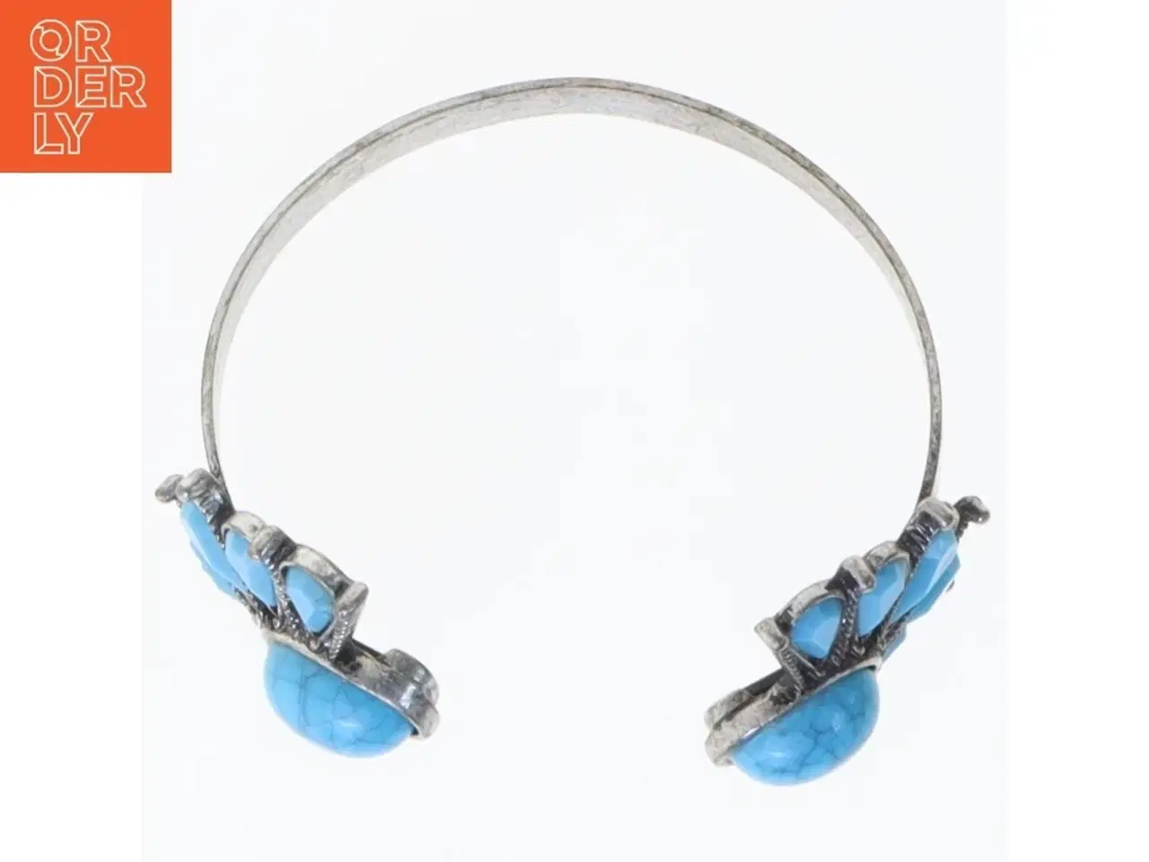 Billede 1 - Armring med turkiser (str. Ø 6,5 cm)