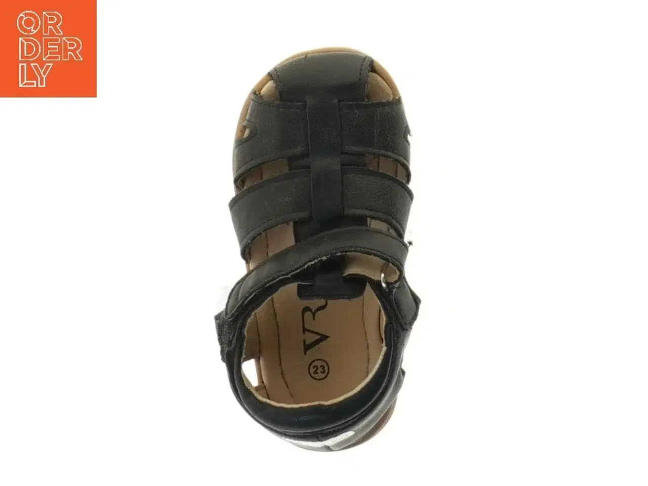 Billede 2 - Børnesandal i sort, størrelse 23 fra VRS (str. 23 )