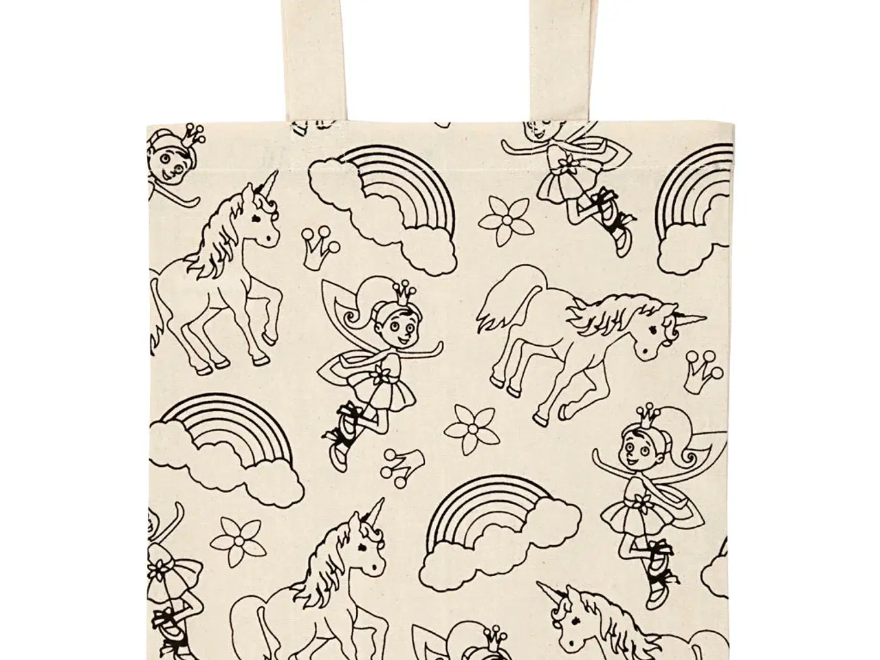 Billede 1 - Personlig Mulepose med Enhjørning - 100% Bomuld