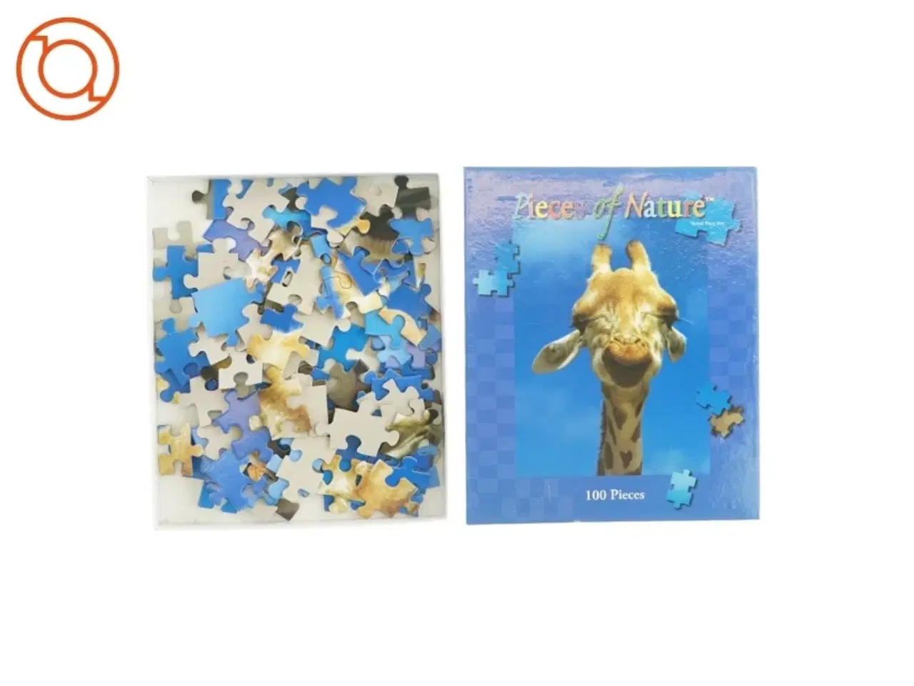 Billede 2 - Giraf puslespil med 100 brikker