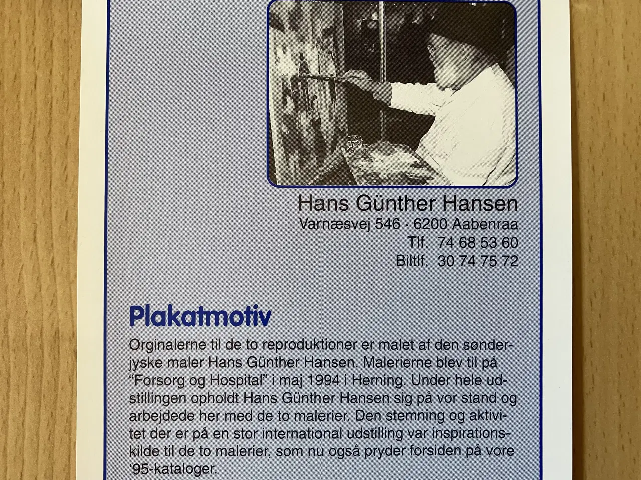 Billede 7 - 2 plakater - Hans Günter Hansen.