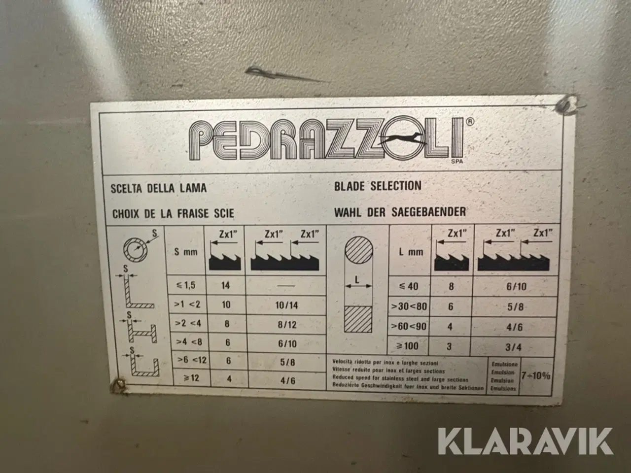 Billede 11 - Båndsav Pedrazzoli M90C