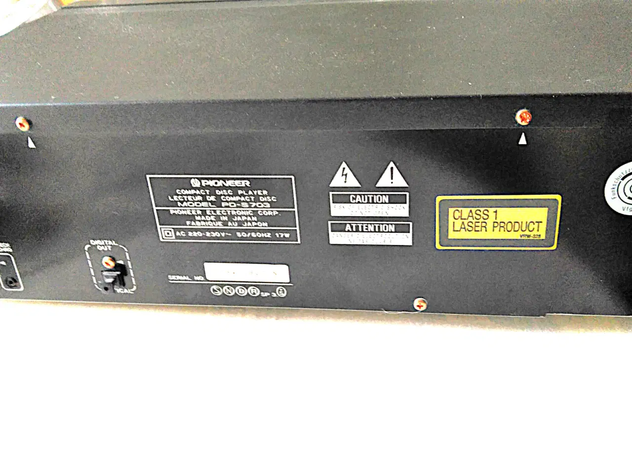 Billede 5 - Flot Pioner compact cd afspiller PD S 703.