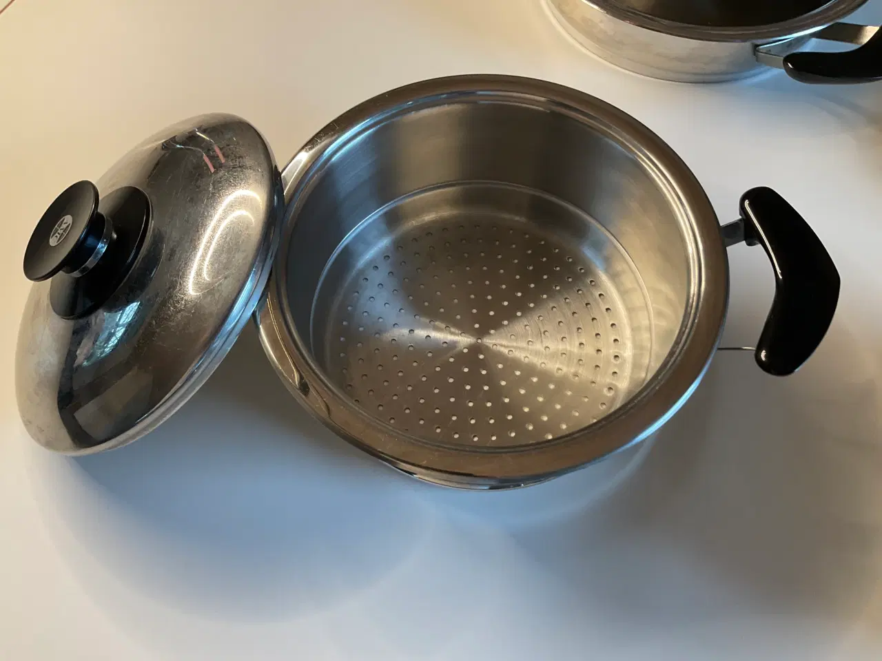 Billede 3 - Diverse AMC gryder og dampindsats til grøntsager