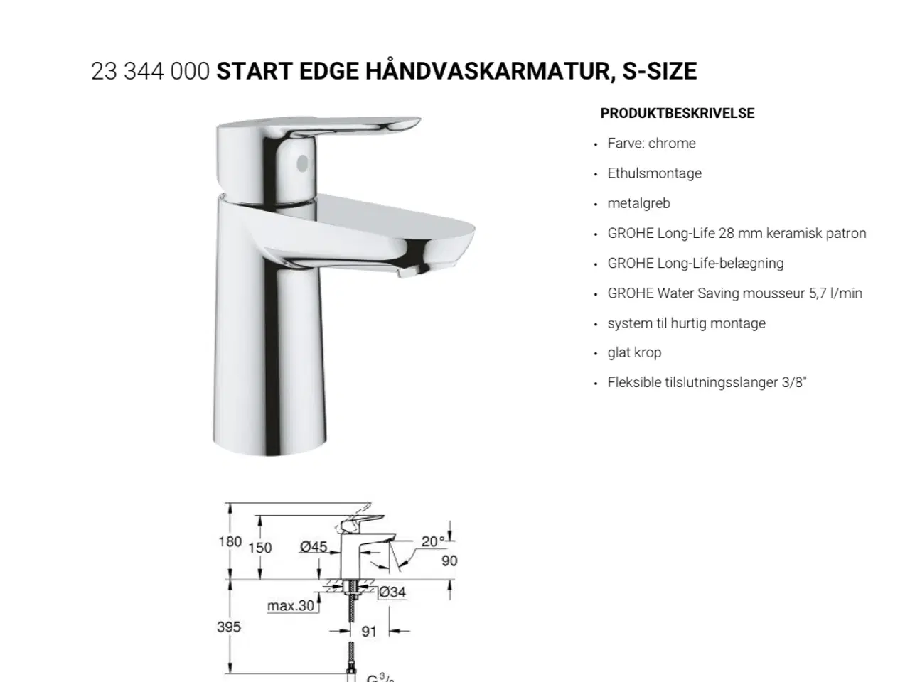 Billede 4 - Grohe Start Edge 