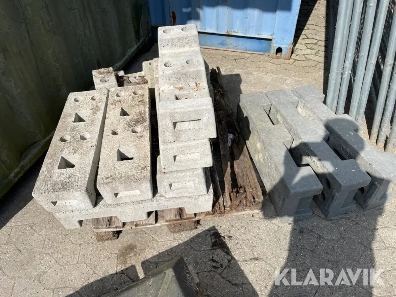 Billede 8 - 15 byggepladsHegn Med Klodser 2x3,5