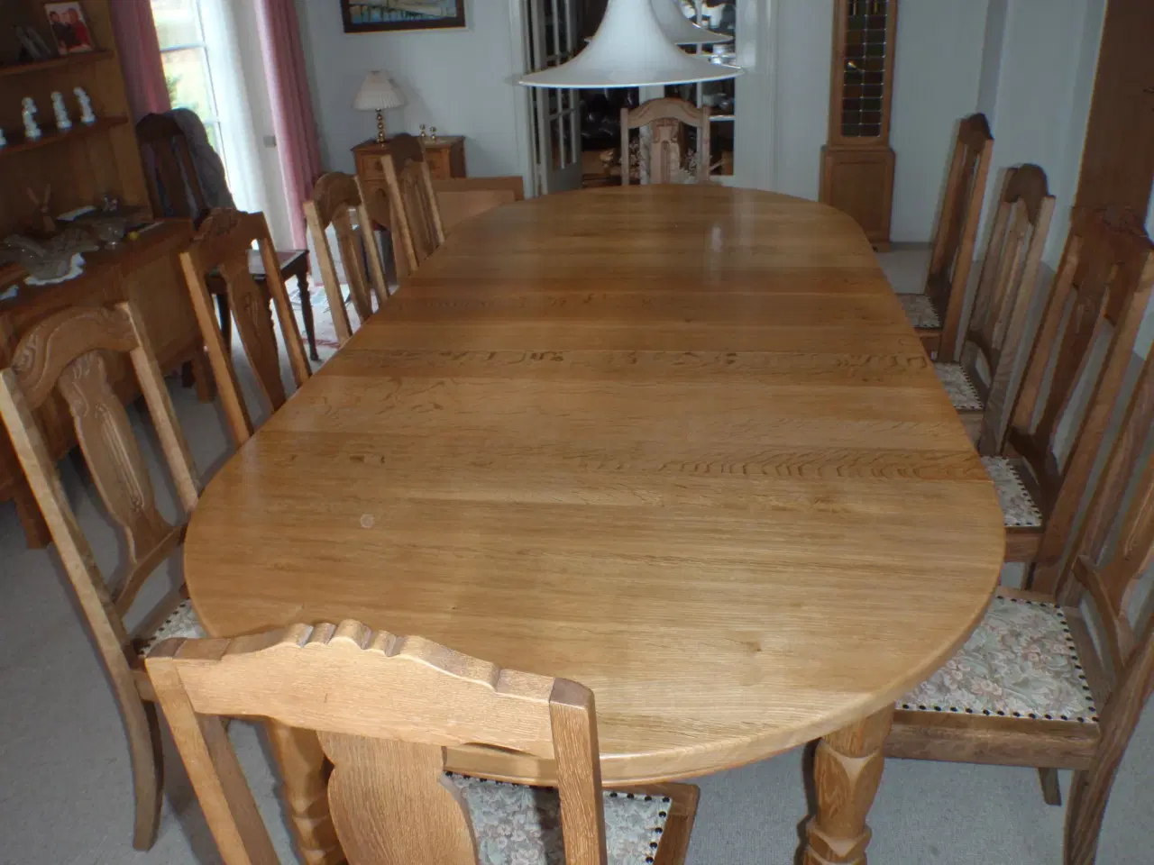 Billede 6 - Spisebord 1,2 x 4,2 m med 12 stole min 1,2 m rundt