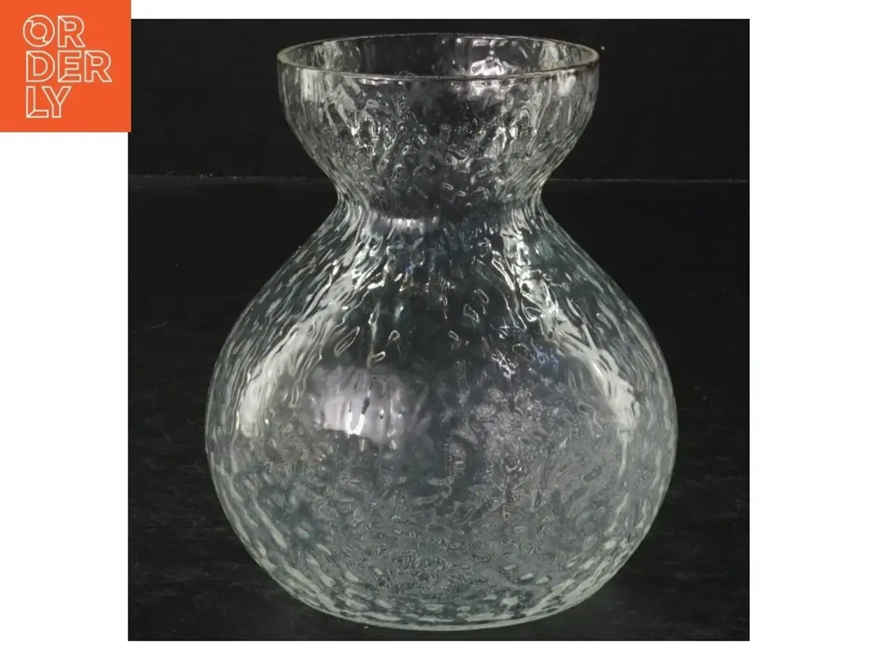 Billede 1 - Hyscint glas med bobledesign (str. 11,5x10 cm)