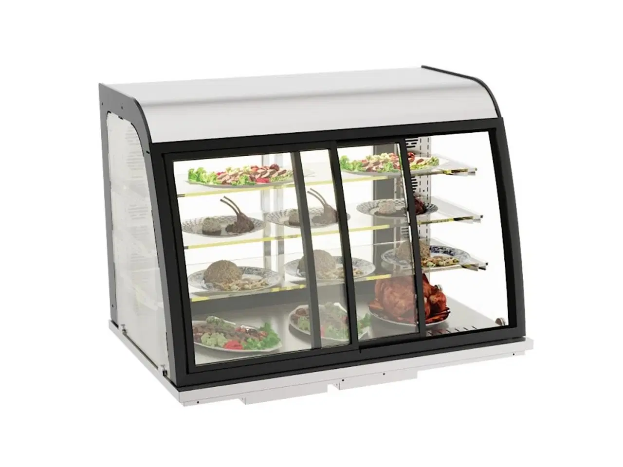 Billede 1 - Opvarmet display med skydedøre – 140 liter
