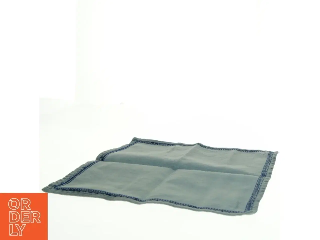 Billede 1 - Blåt bomuldsklæde (str. 31 x 31 cm)