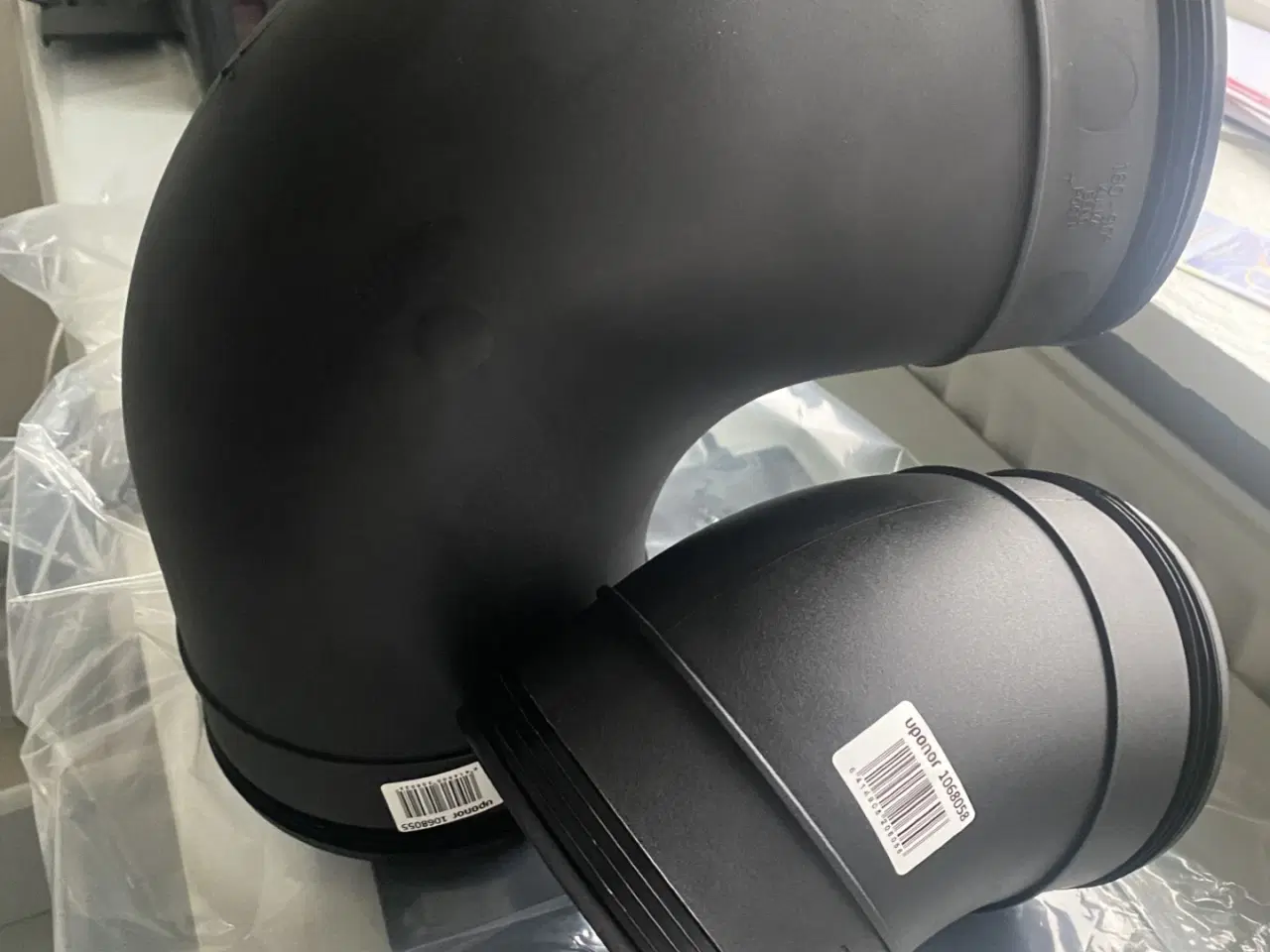 Billede 4 - Ventilations plastbøjning Uponor