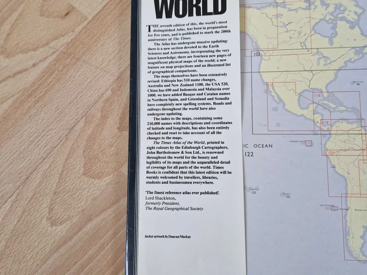 Billede 6 - Atlas fra The Times. Jubilæumsudgave fra 80erne.