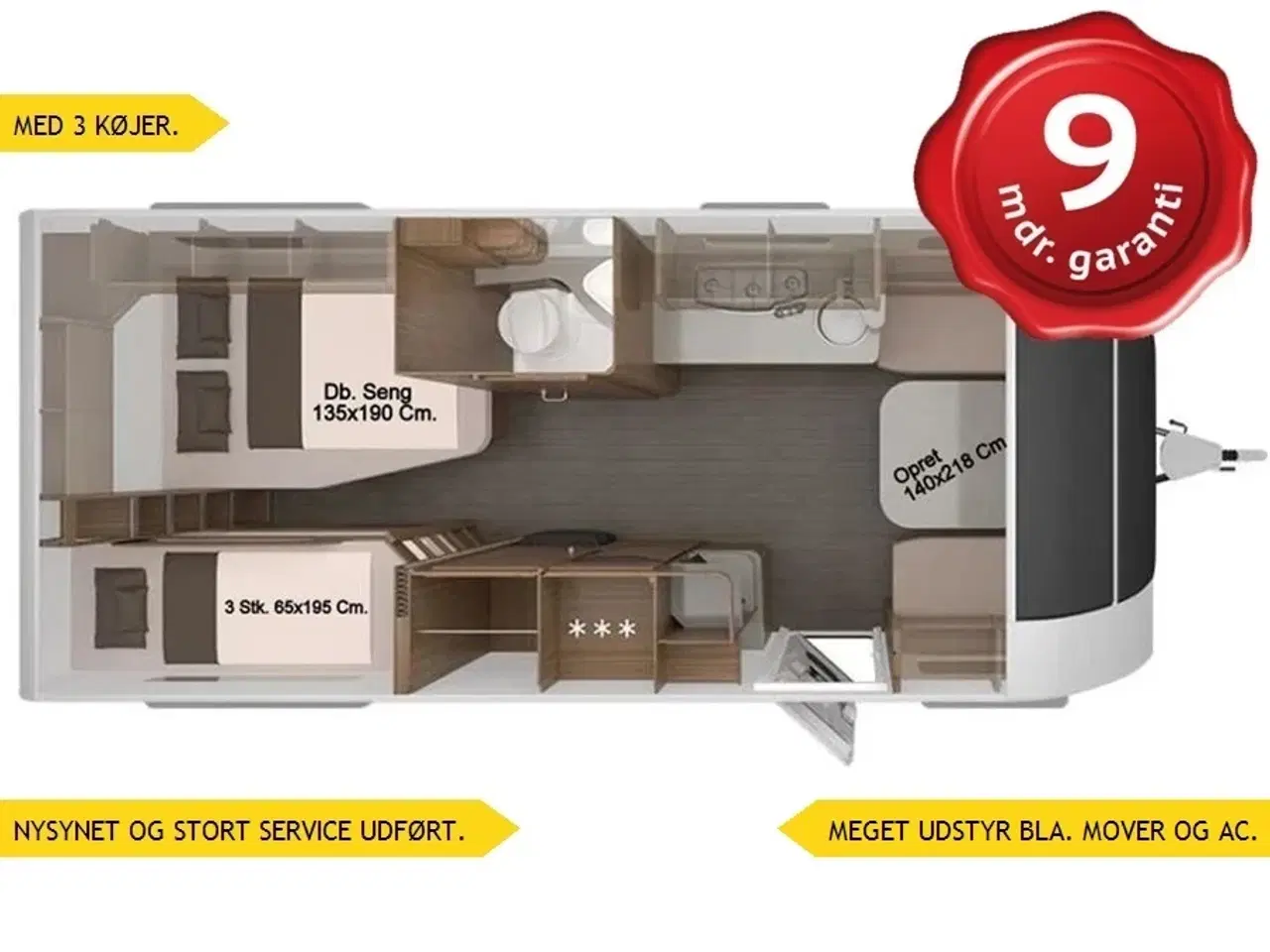 Billede 1 - 2020 - Knaus Südwind Scandinavian Selection 590 UK Alde Centralvarme   MED 3 KØJER