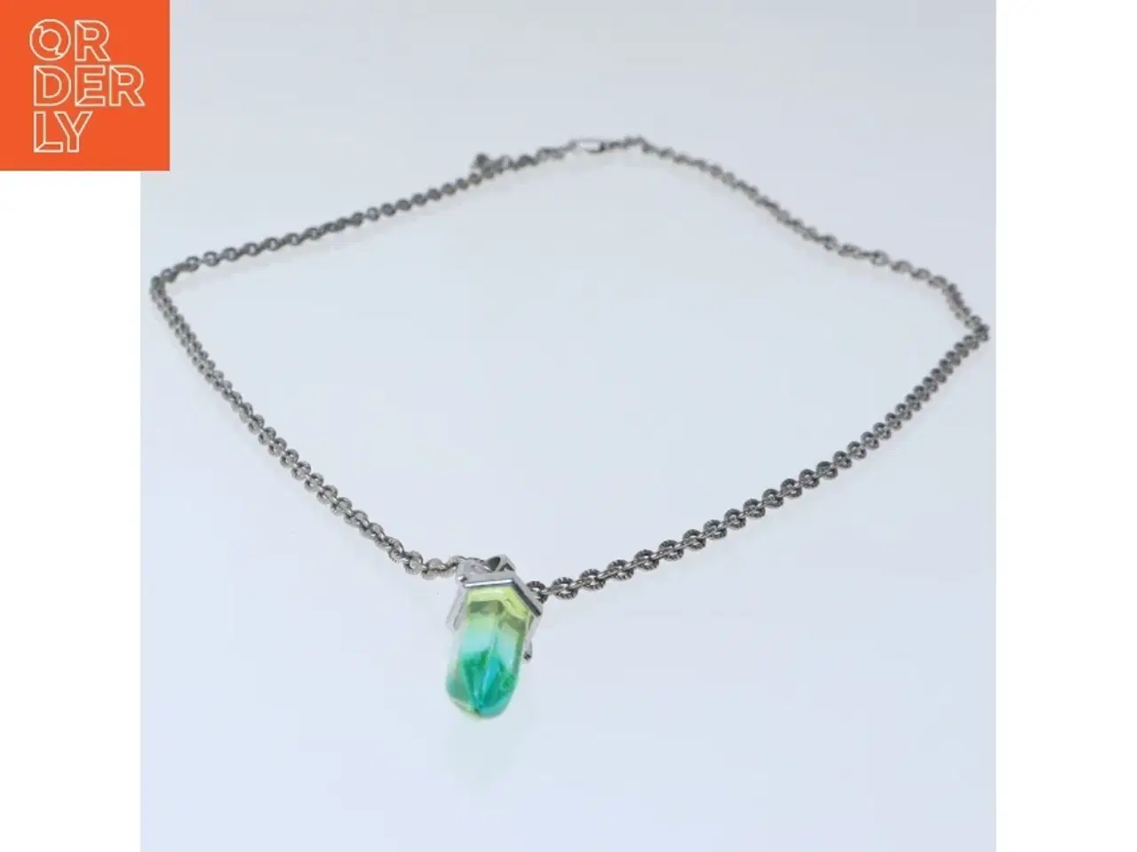 Billede 2 - Halskæde med krystalvedhæng (str. 64 cm)