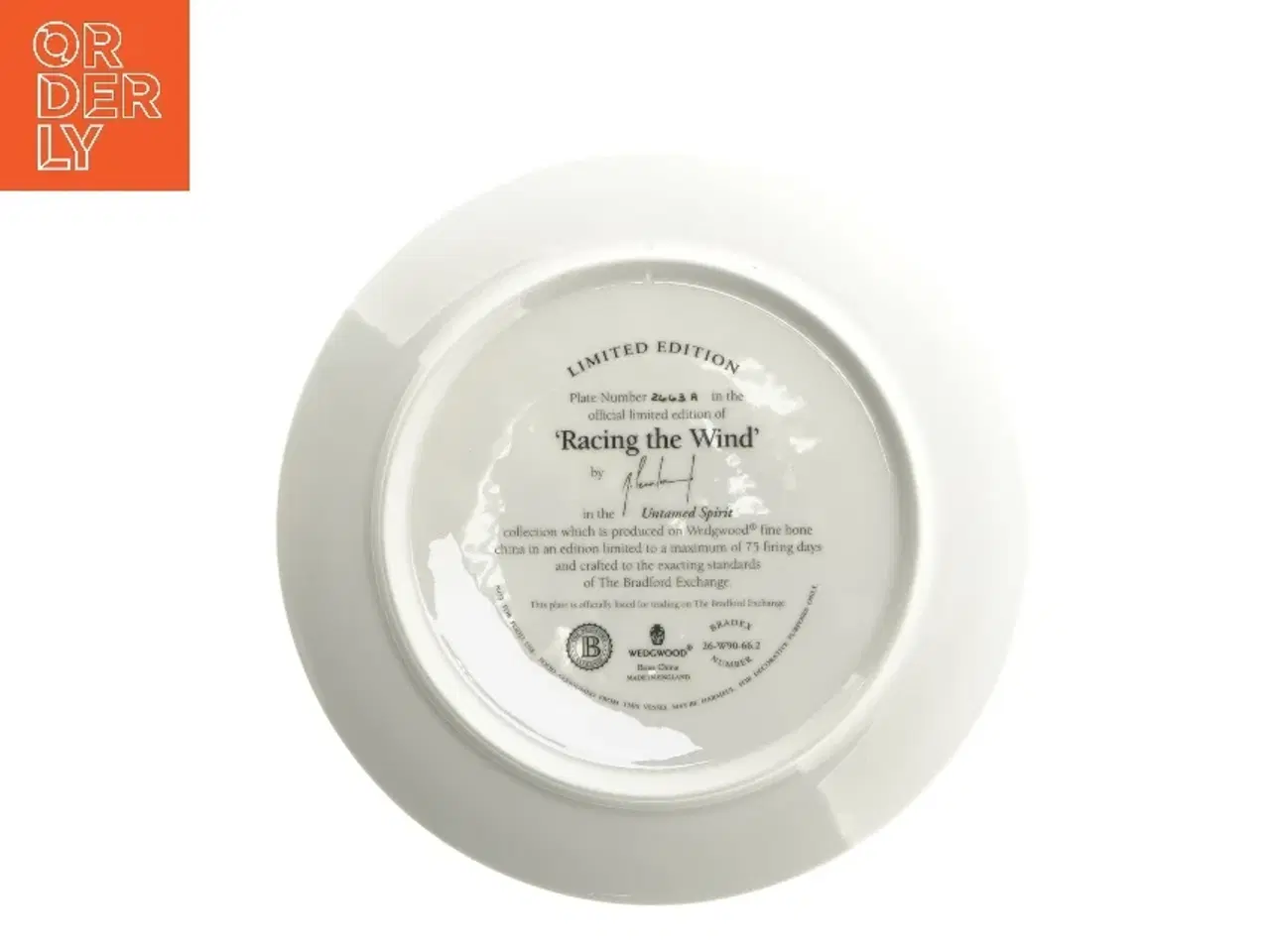 Billede 3 - Samlerobjekt tallerken - Racing the Wind fra Wedgwood (str. Ø 20 cm)