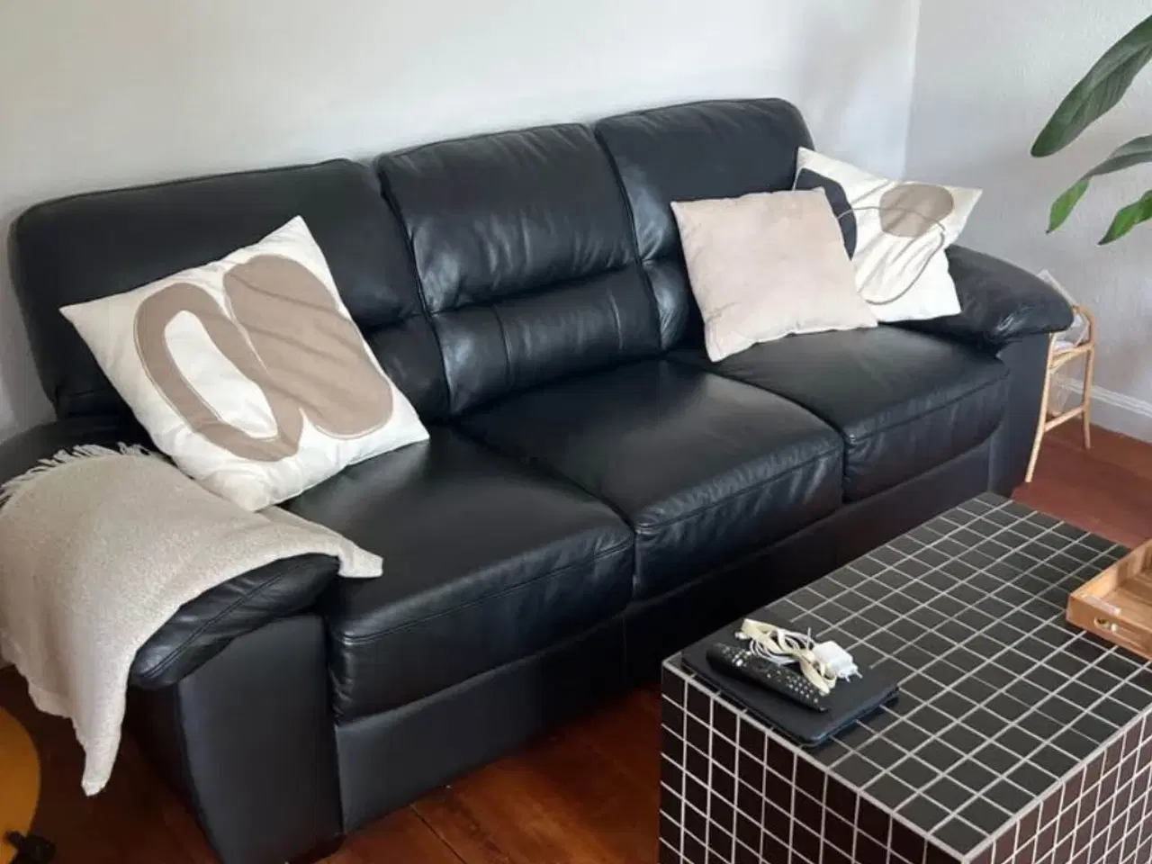 Billede 2 - Lædersofa 3 personer 