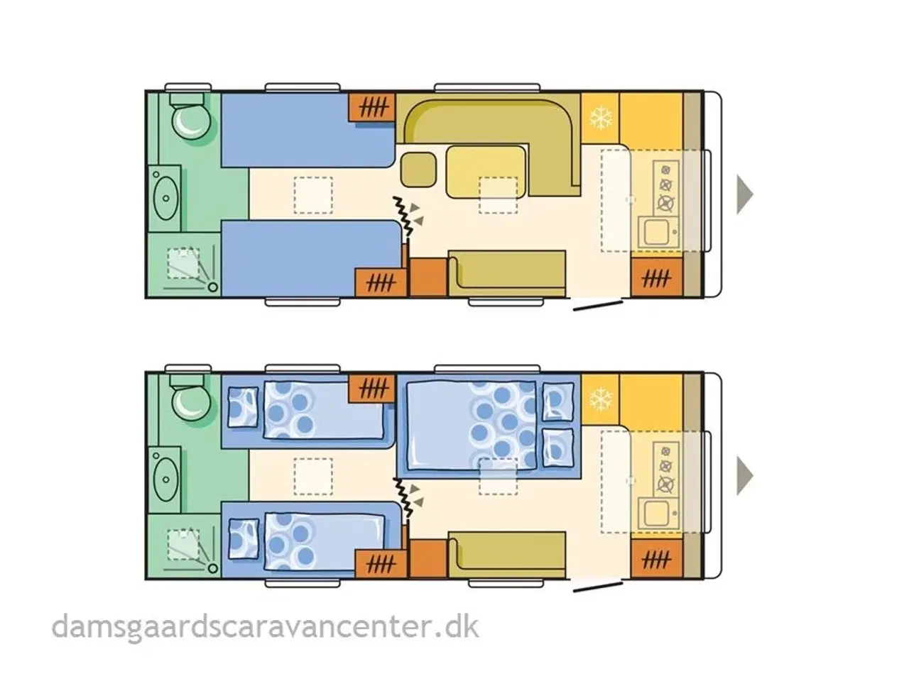 Billede 6 - 2018 - Adria Adora 613 HT   Enkeltsenge-Gulvtemp.-Endebad-Mover-Telt