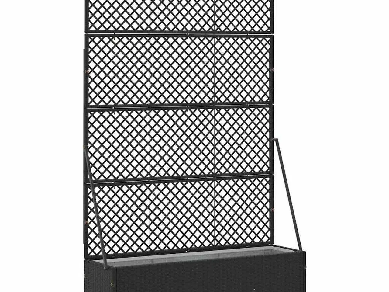 Billede 2 - Plantekasse Sort 105 x 30 x 170 cm Metal