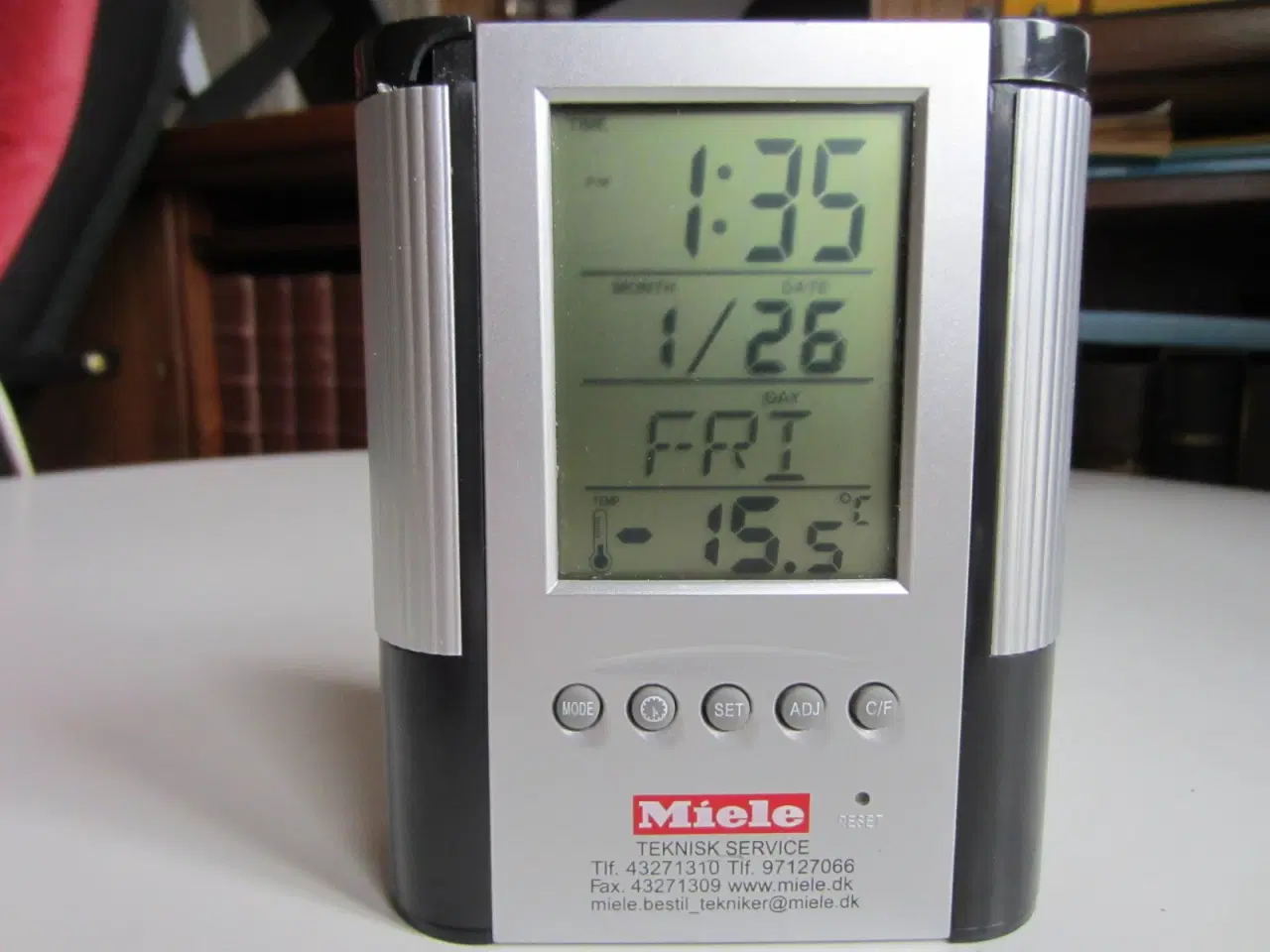 Billede 1 - Miele digitalur med alarm og termometer